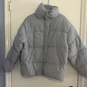 H&M Light Gray Puffer Jacket